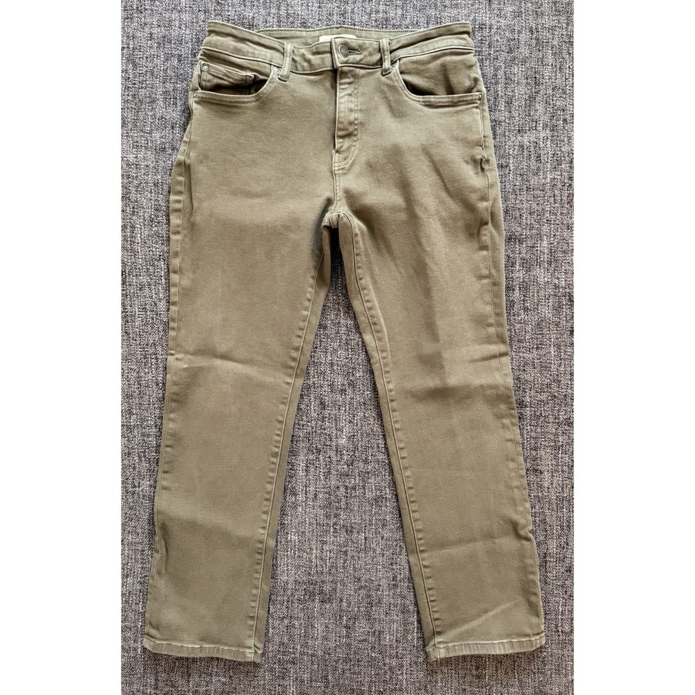 Warp + Weft AMS Amsterdam Slim Jeans Moss Green Stretch Denim Men READ FOR SIZE